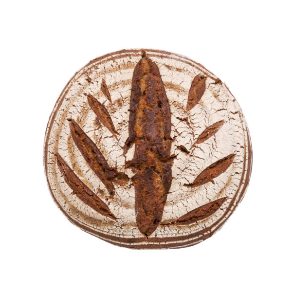 Amidonnier et levain de seigle faible en gluten.
