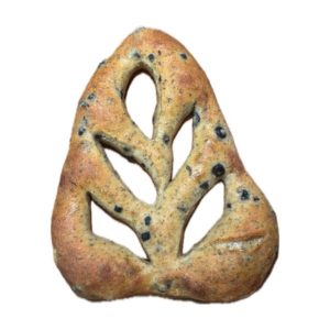 Fougasse aux olives noires et levain de seigle