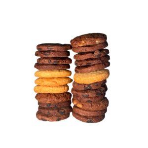 Mélange de biscuits de Noël, citron, chocolat, cannelle