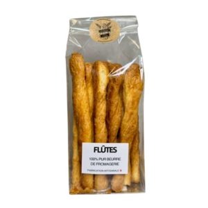 paquet de flûtes au beurre de fromagerie faites à la main dans notre atelier